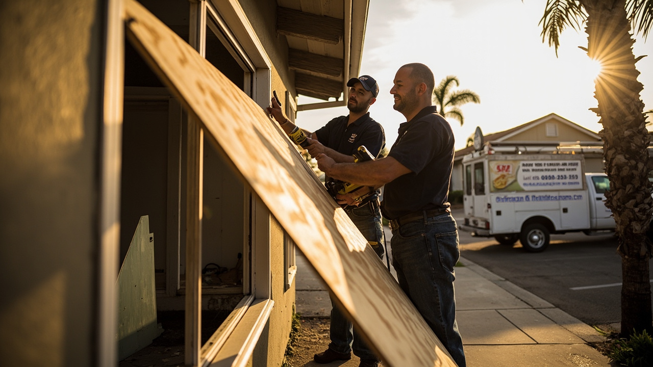 Emergency Board-Up Services in San Diego – Armed Response Teams Arrive Within 60 Minutes to Secure Your Property