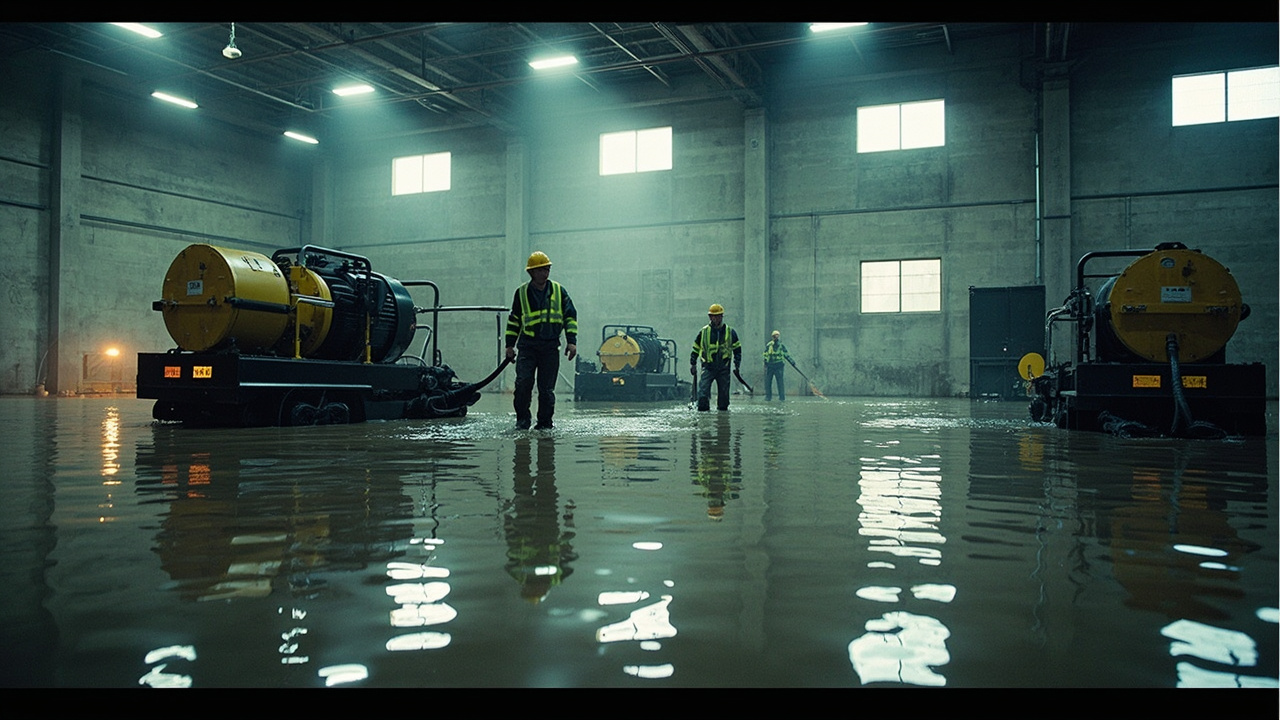 How Industrial Flood Recovery Differs from Residential Water Removal