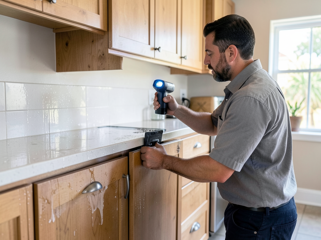 Fixing hidden water damage behind your rancho del