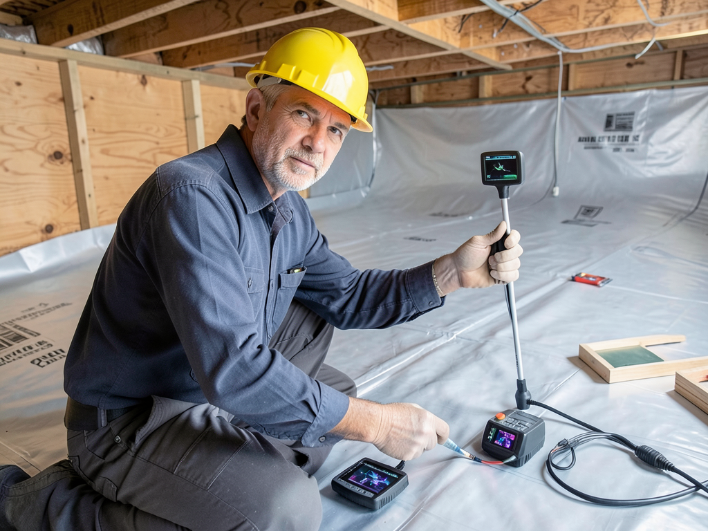 Stopping mold before it spreads from a damp burlin